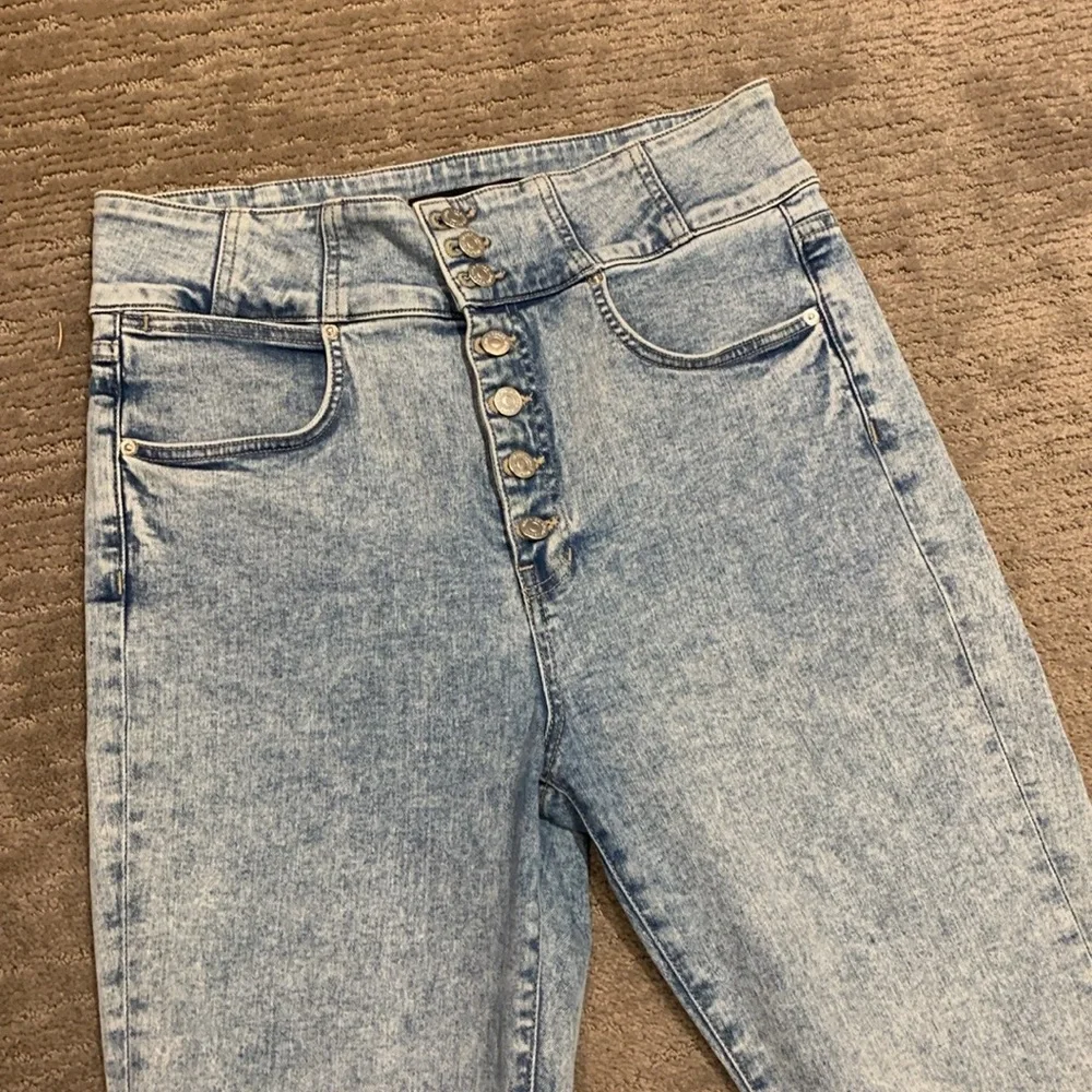 Veronica Beard Katherine Corset Skinny Jeans Light Wash Size 32 - Picture 3 of 7
